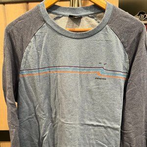 Light blue Patagonia Organic Cotton long sleeve pullover